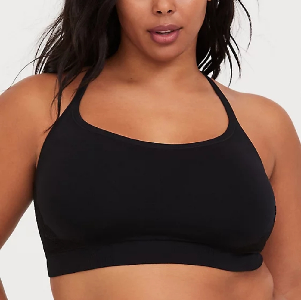 Torrid 3x 4x Black Lace Seamless Bralette